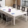 Mesa de conferência, mesa longa, mesa de escritório retangular moderna e simples, mesa de negociação, mesa longa, bancada de trabalho, mesa de treinamento de funcionários