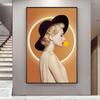 Lujo Ligero Pintura de Luz Entrada Sala de Estar Pintura Decorativa Tira de Luces LED Pintura Pasillo Colgante Pintura Artística Lujo Ligero Murales de Pasillo