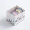 Yi Bird 5 Volumen Decoración Básica y Set de Cinta de Papel Decoración para Diario Personal Álbum de Fotos diy Cinta para Diario Personal Pegatina Infantil