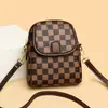 Nova Bolsa de Celular de Ombro Cruzado Simples Tendência Grande Capacidade Múltiplos Bolsos Elegante Temperamento Bolsa Pequena Dropshipping