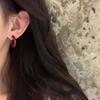 Pendientes pequeños de estilo té negro rojo Ankora con diseño de nicho para otoño e invierno, pendientes vintage circulares, pendientes exquisitos avanzados.