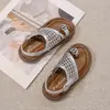 Sandalias para Niñas 2026 Verano Nuevas Infantiles Suela Suave Punta Abierta Elegantes Versátiles Zapatos de Princesa Zapatos de Bebé con Moño