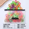 Gomas para el cabello de niños que no maltratan el cabello. Anillos de Toalla Coreanos Lindos y Coloridos con Buena Elasticidad. Las niñas pequeñas se atan el pelo con gomas elásticas