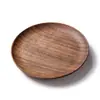 Posavasos de Nogal Negro al por Mayor, Portavasos de Madera Natural, Posavasos para Té y Snacks, Almohadillas Aislantes de Calor para Tazas de Té, Accesorios para Ceremonia del Té