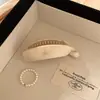 Presilha banana plissada de chifon, presilha vertical, presilha de garra de verão de alta qualidade, presilha para rabo de cavalo na nuca, presilha de cabelo elegante e delicada