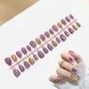 Pacote com TirasUnhas Postiças Redondas Curtas Feitas à Mão Olho de Gato 30 Peças Divididas por Tamanho Removíveis Pré-fabricadas DIY Peças de Arte para Unhas Usáveis