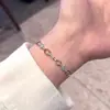 Popular Exquisito y de Alta Gama Mini Pulsera de Diamantes en Forma de Diamante Joyería de Mano de Alta Gama Envío Directo