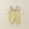 Romper de Algodón Puro para Bebé Niña Estilo Nuevo Primavera 2026 Traje Lindo para Gatear Ropa Infantil