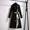 Trench Coat Feminino de Comprimento Médio 2025, Novo Estilo Primavera e Outono, Fashion, Rejuvenescedor, Tamanho Grande, Solto, Emagrecedor, Jaqueta Feminina Elegante, Tendência