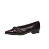 Estilo maduro y elegante 26 nuevos zapatos planos de moda con tiras cruzadas y lazo, punta fina, tacón plano de cuero suave, zapatos de cuero para mujer estilo coreano