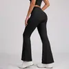 Calça de Yoga Juyitang de Cintura Alta, Flare Larga, Elástica, Sem Costura, Justa, Levanta Bumbum, Emagrecimento, Calça de Yoga Flare Feminina