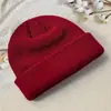 Chapéu de Lã Tricotado Fashionável Estilo Coreano, Chapéu de Lã Quente para Outono e Inverno, Chapéu de Tricô Quente Masculino com Logo Personalizado
