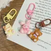 Llavero de Galleta Estilo Japonés Animal Dibujo Animado Lindo Colgante Accesorios para Mochila de Estudiante Pingüino Pequeño Gato Encanto