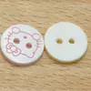 Atacado de botões de resina coloridos de desenho animado, peças para acessórios de cabelo feitos à mão para roupas infantis, botões de desenho animado para decoração, botões costurados à mão
