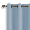 Tela de Cortina de Lino a Color a Juego de Doble Cara Blackout Transfronterizo en Stock Cortina Blackout Perforada Cortinas de Comercio Exterior