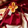 Nueva Caja de Dulces para Boda, Bolsa de Tote de Mano No Plegable para Boda, Caja de Regalo de Alta Gama, Bolsa de Tela para Acompañante, Cristal