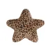Almofada de Assento de Carro para Outono e Inverno, Pelúcia e Espessada para Aquecimento, Capa de Assento de Carro de Alta Qualidade com Decoração de Estampa de Leopardo para Uso Transfronteiriço