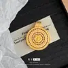 Nova loja antiga estilo chinês com pingente de Buda de fase oca de seda antiga totalmente cravejada de diamantes colar de corda dourada areia atacado