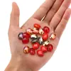Cuentas de vidrio de color galvanizado de jade de porcelana ovaladas ojo de buey de 9x12 mm transfronterizas accesorios para joyería DIY material para collares y pendientes