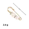 Broche de Cintura de Pérolas Transfronteiriço para Prender Roupas e Saias, Ferramenta de Redução de Cintura para Mulheres, Fivela de Cintura Broche Anti-Exposição