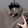Camiseta tipo polo de verano sin costuras para hombre, top de moda para hombre, camiseta ligera de media manga