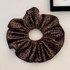 Falda Grande Estampado de Leopardo Lazo para el Cabello Intestino Grueso 2024 Nuevo Estilo Coreano Cuerda para el Cabello de Cola de Caballo Baja Goma Elástica para el Cabello Diadema Accesorios para el Cabello