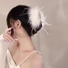 Pinza para el pelo con plumas de Super Hada, accesorios de alta gama para mujer, horquilla con lazo de burbujas de terciopelo, pinza para el pelo con forma de tiburón