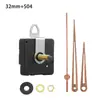 Movimiento de reloj silencioso DIY en stock transfronterizo, eje largo, segundero continuo, movimiento para reloj de pared, 4 tipos de manecillas de madera de nogal, movimiento de reloj