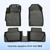 Europa Adecuado para Ford Ka+2016-2021 Combustible Material 3D para Todo Clima Tpe Alfombrilla de Piso Alfombrilla de Maletero