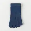 Meias de Cinco Dedos Reais para Homens, Cano Médio, Finas de Verão, Antibacterianas, Resistentes a Odores, Malha, Algodão Puro, Meias para Dedos, Sem Costura, Cor Sólida, Simples