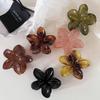 Pinza Francesa Retro de Flores para el Cabello para Mujer de Alta Gama Pinza de Tiburón Elegante Semirrecogido Horquilla Accesorios para el Cabello