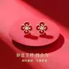 Transmisión en vivo celebridad de internet china aretes de moda nacional femeninos plata 925 nuevos de alta calidad aretes rojos aretes de moda aretes de moda B3