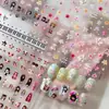 Entre no Retro Milênio Boneca de Pano Pequena Adesivos para Unhas Flores Piano Celebridade da Internet DIY Acessórios de Unha Usáveis Venda por Atacado