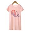 Pijama de Verano Fino de Modal Hielo para Niña Camisón para Niña Ropa para el Hogar para Niños Grandes Pijama para Mujer para Padres e Hijos