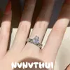 Anillo de Joyería de Azúcar en Cubos Multicapa con Piedra Preciosa Arreglada Circonita Grande de Lava Circonita Cúbica Sintética