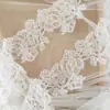 Línea de pesca japonesa de una sola pieza cabeza hueca velo vestido de novia vestido de noche ribete de encaje accesorios hechos a mano para manualidades accesorios para vestidos