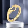 Diseño de Moda Te Amo Para Siempre Anillo de Pareja Abierto Transfronterizo Europeo y Americano Popular Joyería de Mano Al Por Mayor