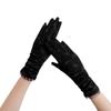 Guantes finos de verano y primavera para mujer con protección solar UV, longitud media, para conducir, actividades al aire libre, andar en bicicleta eléctrica, pantalla táctil, antideslizantes