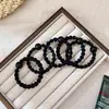 Novedoso Elástico para el Cabello con Perlas para Deporte, Cuerda para Cola de Caballo Alta, Banda de Goma Duradera de Alta Elasticidad para Mujeres