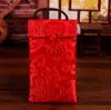 Casamento casamento criativo pano de seda envelope vermelho brocado envelope vermelho tecido lucro é suprimentos de casamento suprimentos festivos saco de presente