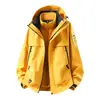 Chaqueta de alta calidad estilo montaña 2026 para hombre y mujer, conjunto 3 en 1, cortavientos, impermeable, forro polar exterior para otoño e invierno