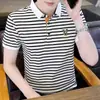 Camisa Polo para Hombre 2026 Verano Nuevo Estilo con Cuello Camisero, Seda de Hielo, Delgada, Fresca y Transpirable Camiseta, Marca de Moda, Bordada, Manga Corta Casual
