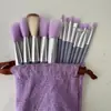 13 Pinceles de Maquillaje Sijiqing para Principiantes Portátil Pelo Suave Corrector Base Rubor Sombra de Ojos Set Completo de Herramientas de Belleza