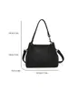 Bolso de Mano Minimalista de Alta Gama Tipo Cubo para Mujer 2025 Invierno Nueva Moda Elegante Lujo Ligero Nicho Bolso de Hombro Cruzado