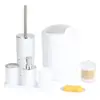 Set de tocador con cubierta corrugada estilo europeo transfronterizo electrochapada, frasco de hisopos de algodón de ocho piezas, set de baño para baño de hotel