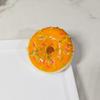 PU simulação donut squishy slow rebound bolo comida brinquedo pão crianças adesivos de geladeira pequeno pingente ornamentos