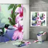 Cortina de ducha de poliéster impermeable con estampado digital de pájaros coloridos para baño, con mampara de baño, de Amazon, fabricante de fuentes e-commerce.