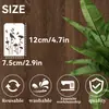 Molde Estêncil Popular de Samambaia e Pintura de Flores Silvestres da Amazon para Pintura em Spray, Esfregamento e Ensino DIY