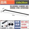 Lustre de Ferro Forjado Estilo Industrial com Fita LED para Uso Comercial em Escritórios, Academias, Supermercados, Iluminação Economizadora de Energia, Adequado para 110-240V