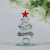 Venta al por mayor de fábrica transfronteriza de nuevos adornos de cristal para árbol de Navidad, mini paisajes, árbol de Navidad, regalos de Navidad